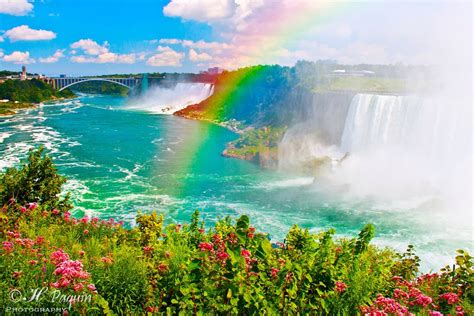 Niagara Falls Rainbow Print Photo Picture Photograph Landscape Etsy