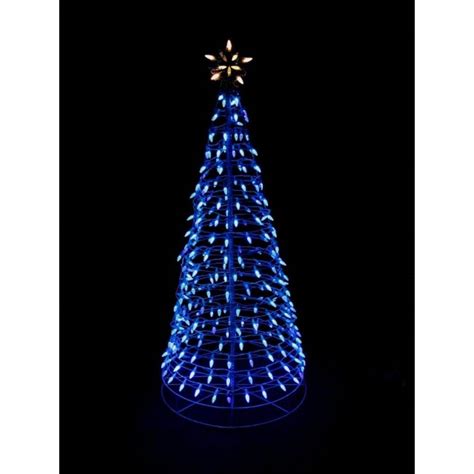 Home Accents Holiday 6 Ft Pre Lit Led Blue Twinkling Tree Sculpture