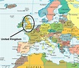 Inglaterra Mapa Europa | Mapa Fisico