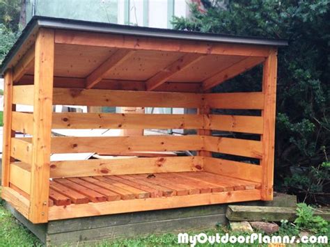 Study the cut list to see what will work best for … Backyard-wood-shed | Building a wood shed, Firewood shed ...
