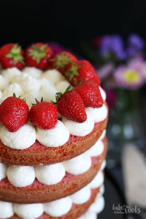 Naked Strawberry Cake For Mothers Day Bake To The Roots
