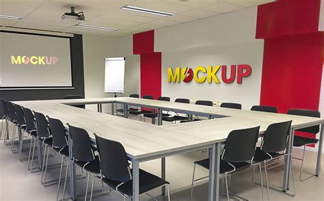Free Office Conference Room Logo Mockup Psd Best Free Mockup