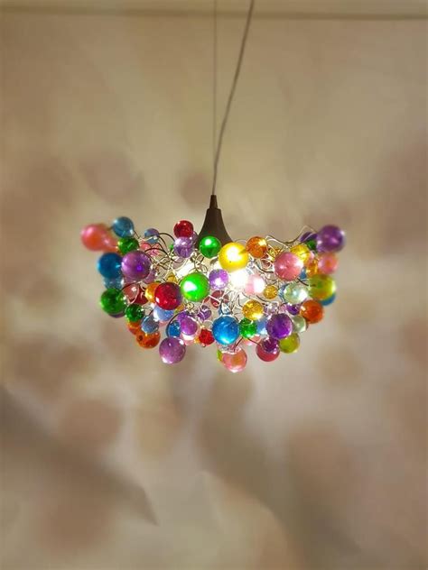 Multicolored Bubbles Light Fixture Hanging Lighting With Etsy Hanging