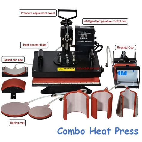 1pc 8 In 1 Combo Heat Transfer Machine Sublimation Heat