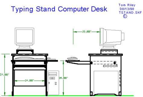 Wood Workcomputer Desk Plans How To Build Diy Woodworking Blueprints Pdf Download