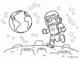 Astronaute Lune Astronauta Astronaut Astronautes Sciences Marché Activité Dessins Metiers sketch template