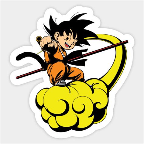 Kid Goku Nimbus Cloud Kid Goku Nimbus Cloud Sticker Teepublic