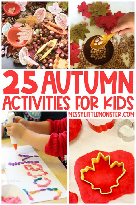 Autumn Activities For Kids Messy Little Monster