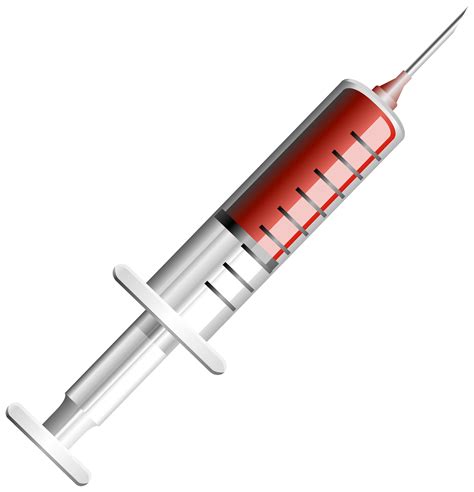 Injection Hypodermic Needle Syringe Clip Art Injectio