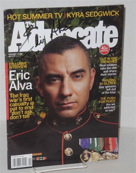 The Advocate 40th Anniversary Exclusive Interview With Eric Alva 988 July 3 2007 Signed