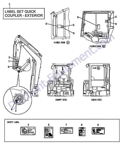 Yanmar Vio35 6a Label Quick Coupler Discount