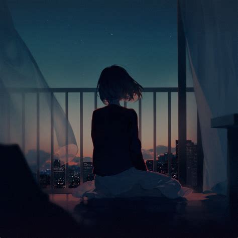 2048x2048 Anime Girl In Morning Breeze Ipad Air Wallpaper Hd Anime 4k
