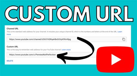 How To Get A Custom Youtube Channel Url Pennies Not Perfection