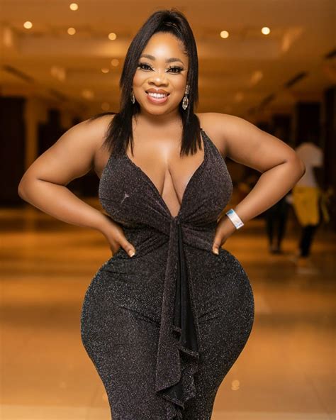 Ghanaian Curvy Actress Moesha Boduong Shows Off Major Cleavages In A