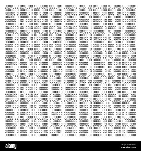 Binary Code Background Abstract Digital Technology Random Monochrome