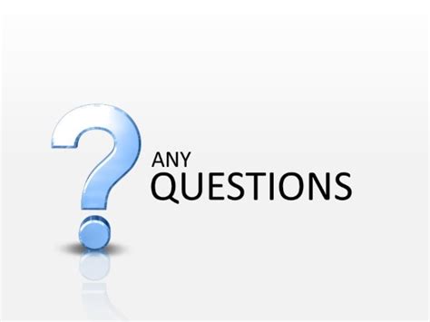 Any Questions Blue Powerpoint Template Background In Symbols Powerpoint