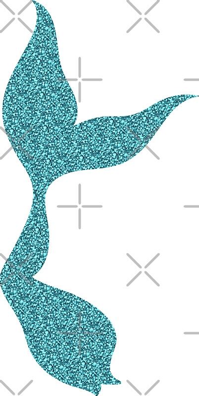 Glittery Mermaid Tail Stickers By Designs111 Redbubble