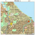 Wilmette Illinois Street Map 1782075