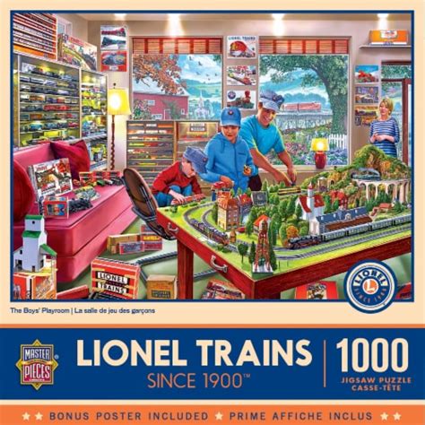 Masterpieces Lionel Trains The Boys Playroom 1000 Piece Jigsaw