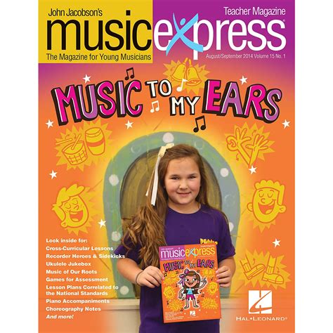 Hal Leonard Music To My Ears Vol 15 No 1 Augustseptember 2014