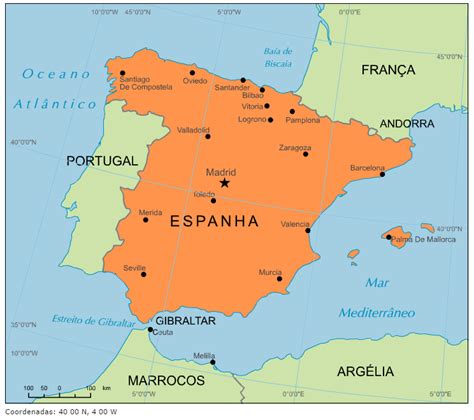 Blog De Geografia Mapa Da Espanha