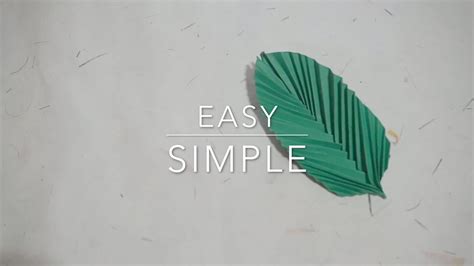 Easy Step Origami Leaf Youtube