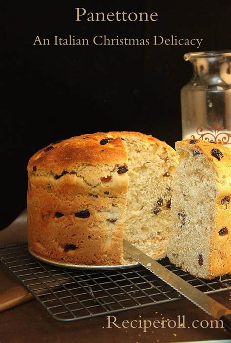 Panettone Italian Sweet Christmas Bread With Dry Fruits And Nuts