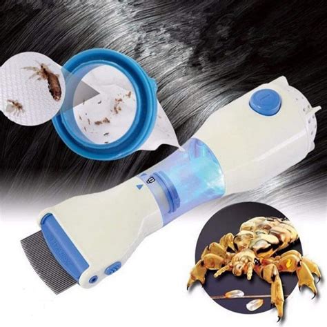 Electrical Head Lice Comb Eggs Remover Hair V Comb Vacuums Machine For