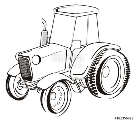 Farm Tractor Drawing Free Download On Clipartmag