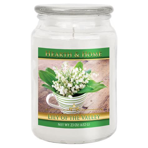Lily Of The Valley Large Jar Candle Hearth And Home Candle Company