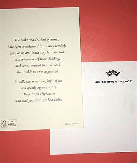 Meghan Markle And Prince Harry Royal Wedding Thank You Notes Revealed Royal News Uk