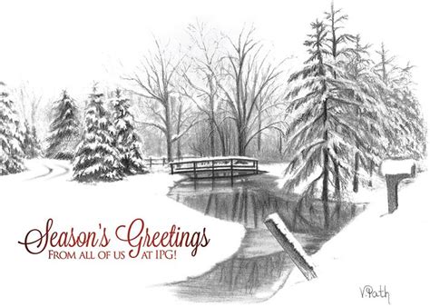 Happyholidays From Ipg Pencil Drawing By Vicky Path Wife Of Steve