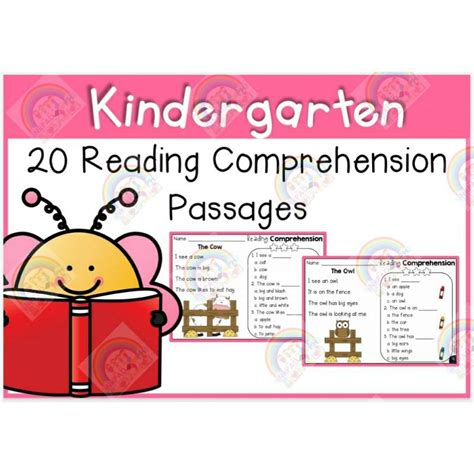 Kindergarten Reading Comprehension Passages Worksheets Shopee Philippines