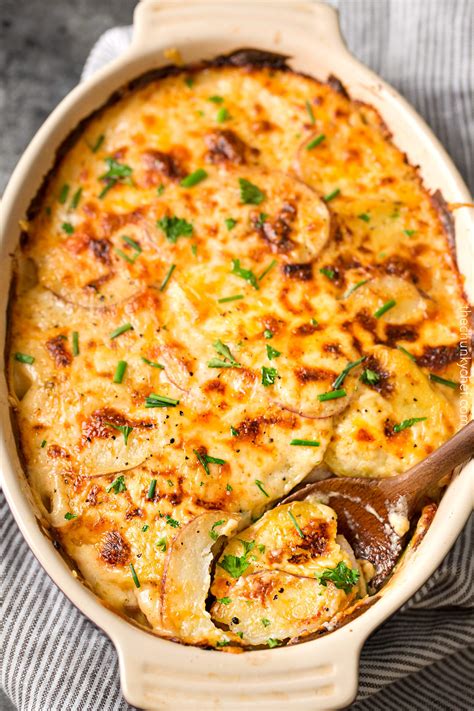Scalloped Potatoes With Heavy Cream And Cheese Recipe