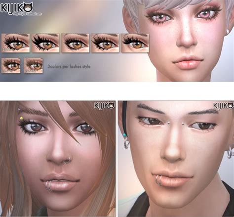 Recommended Ts4 3d Eyelashes V2 By Kijiko Female And Male