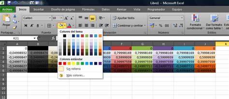 Vb Para Aplicaciones Excel Trabajar Con Colores
