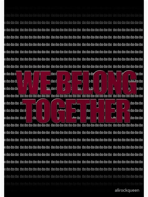 We Belong Together Red Spiral Notebook For Sale By Alirockqueen