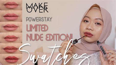 MAKEOVER POWERSTAY LIMITED NUDE EDITION 6 COLORS SWATCHES YouTube