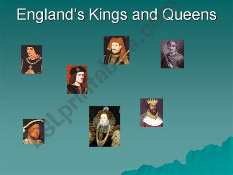 Esl English Powerpoints British Kings And Queens