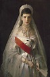 Portrait d'Impératrice de Russie Maria Feodorovna, née Princesse Dagmar ...