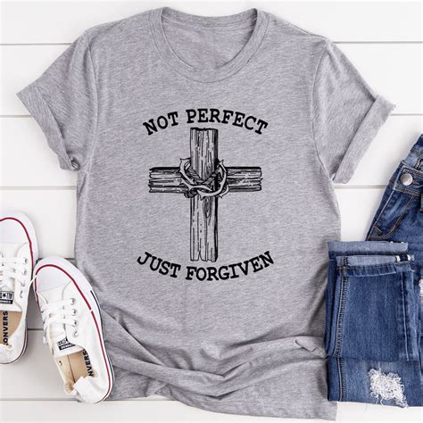 Not Perfect Just Forgiven Tee Peachy Sunday