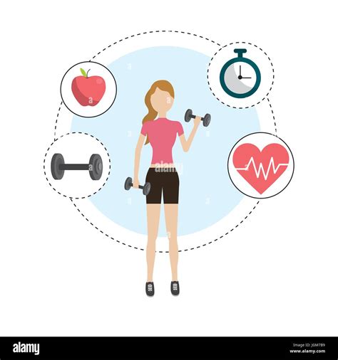 Woman Healthy Lifestyle To Do Exercise Stock Vector Image And Art Alamy