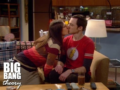 Best Shamy Kiss Sheldon And Amy Fanpop