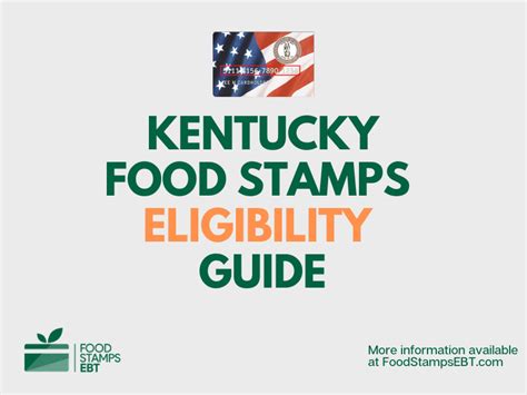 For instance, if your household only consists of one person, then the gross monthly income to be eligible for snap is $1,287 (net $990). Kentucky Food Stamps Eligibility Guide - Food Stamps EBT