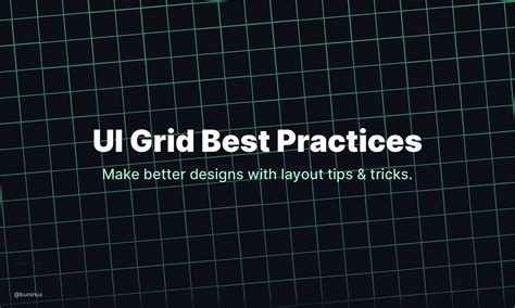 Ui Grid Best Practices By Buninux Prototypr