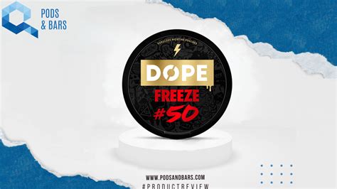 Dope Freeze 50 Nicotine Pouches A Refreshing Blizzard Of Minty