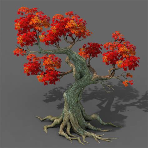 Forest Maple Tree 18 3d Model Cgtrader