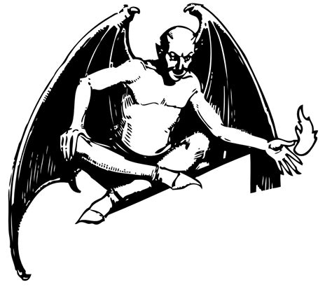 Onlinelabels Clip Art Sitting Devil