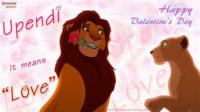 Nala Simba Valentine Romantic Rose Lion King