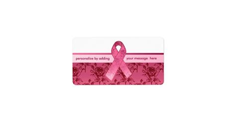 Pink Ribbon Survivor Label Zazzle